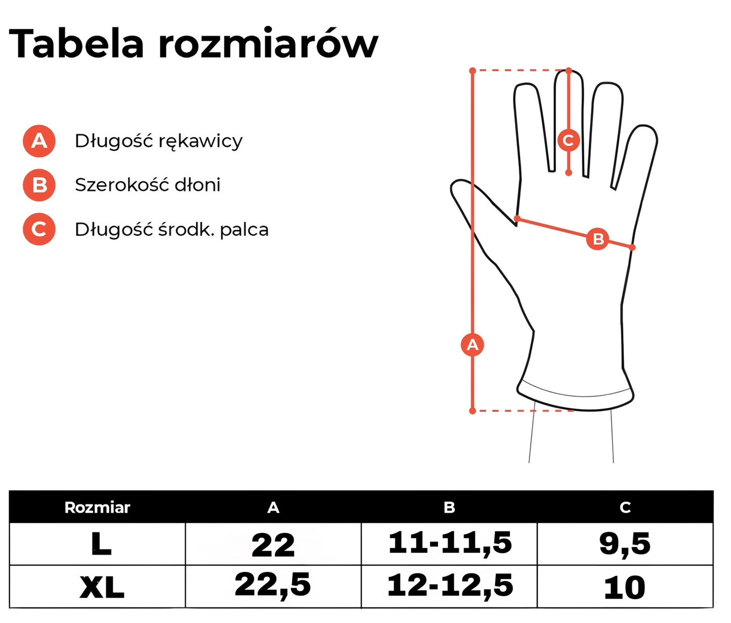 Męskie rękawiczki z naturalnej skóry Warmth Line w kolorze czarnym